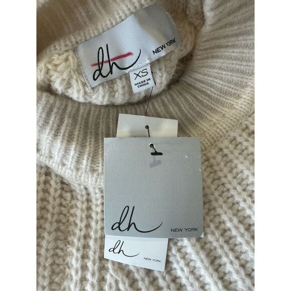 DH NEW YORK Ren Sweater Dress In Ivory Size XS $250 - Picture 11 of 11